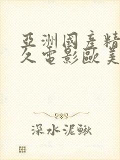 亚洲国产精品久久电影欧美
