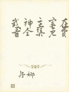 武神主宰在线观看全集免费播放动漫
