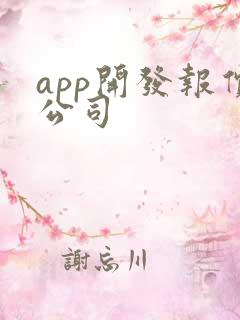app开发报价公司