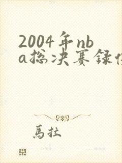 2004年nba总决赛录像回放