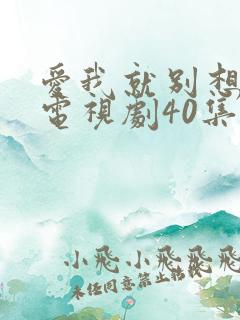爱我就别想太多电视剧40集