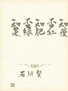 知否知否知否应是绿肥红瘦曼娘