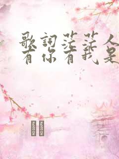 歌词茫茫人海中有你有我是叫什么歌 歌词茫茫人海中有你有我是叫什么歌