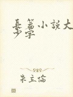 长篇小说大概多少字