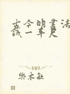 古今明书法多少钱一平尺