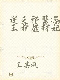 逆天邪医:兽黑王爷废材妃 小说