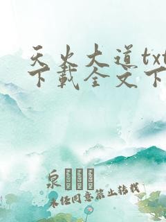天火大道txt下载全文下载