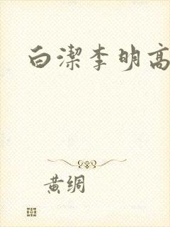 白洁李明高小坡