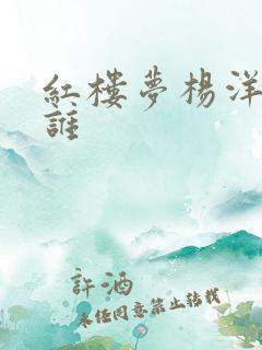 红楼梦杨洋演的谁