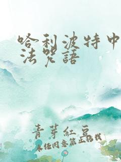 哈利波特中的魔法咒语 哈利波特中的魔法咒语