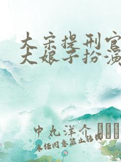 大宋提刑官李唐大娘子扮演者