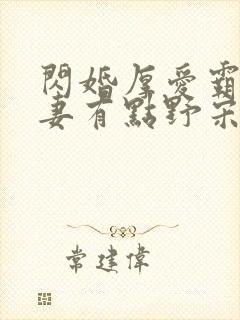 闪婚厚爱霸总娇妻有点野宋冉