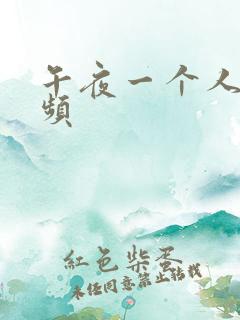 午夜一个人看视频