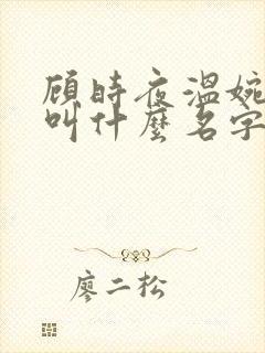 顾时夜温婉小说叫什么名字