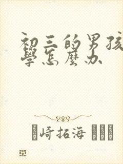 初三的男孩子厌学怎么办