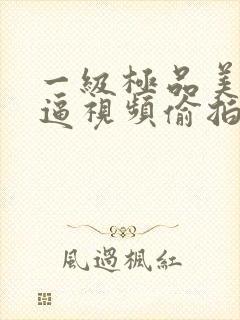 一级极品美女尻逼视频偷拍专区