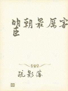 明朝最厉害的大臣