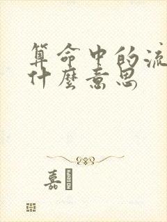 算命中的流年是什么意思