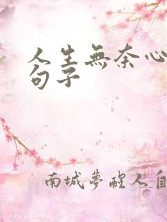 人生无奈心酸的句子