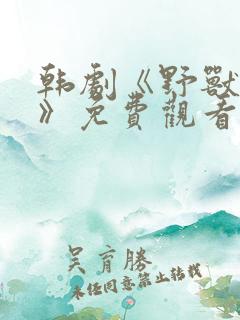 韩剧《野兽风云》免费观看