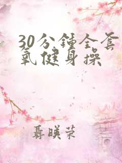30分钟全套有氧健身操