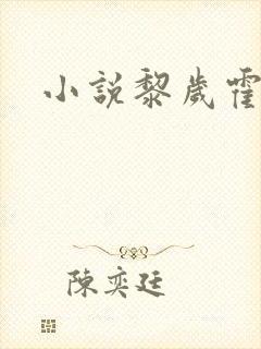 小说黎岁霍砚舟