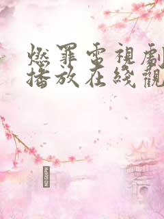 燃罪电视剧免费播放在线观看高清