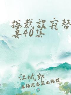 总裁误宠替身甜妻40集