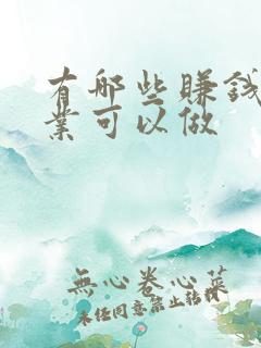 有哪些赚钱的副业可以做