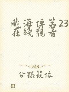 藏海传第23集在线观看
