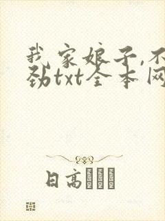 我家娘子,不对劲txt全本网盘下载