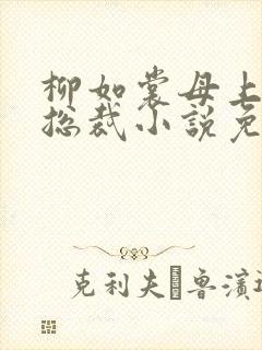 柳如裳母上俘虏总裁小说免费阅读