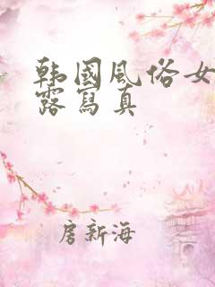 韩国风俗女郎点露写真
