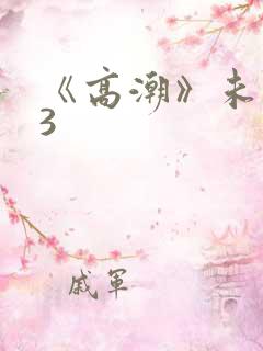 《高潮》未删减3