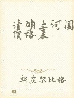 清明上河图银币价格表