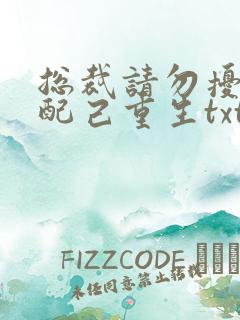 总裁请勿扰,原配己重生txt下载