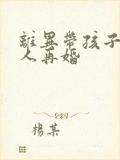 离异带孩子的女人再婚