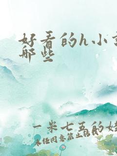 好看的h小说有哪些