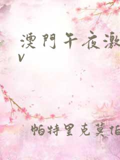 澳门午夜激情av