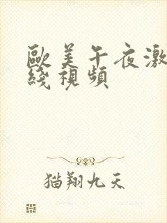欧美午夜激情在线视频