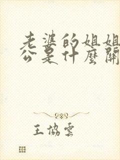 老婆的姐姐的老公是什么关系