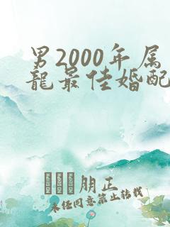 男2000年属龙最佳婚配