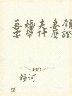 再婚夫妻领证需要带什么证件