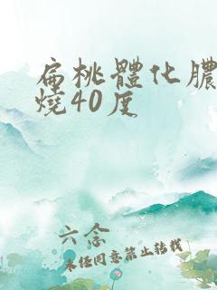 扁桃体化脓发高烧40度