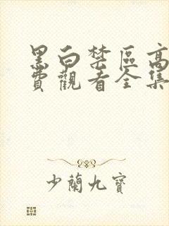 黑白禁区高清免费观看全集电视剧