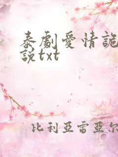 泰剧爱情诡计小说txt