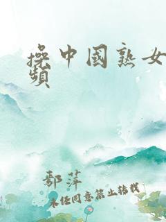 操中国熟女逼视频