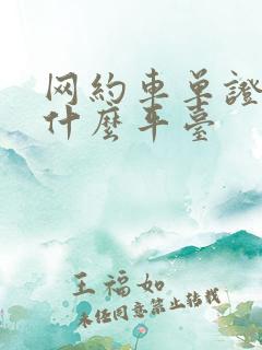 网约车单证能跑什么平台