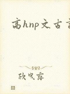 高hnp文古言
