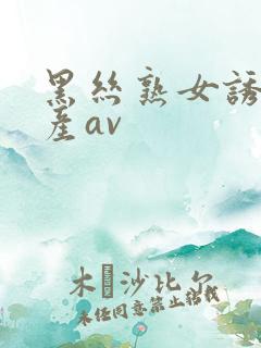 黑丝熟女诱惑国产av